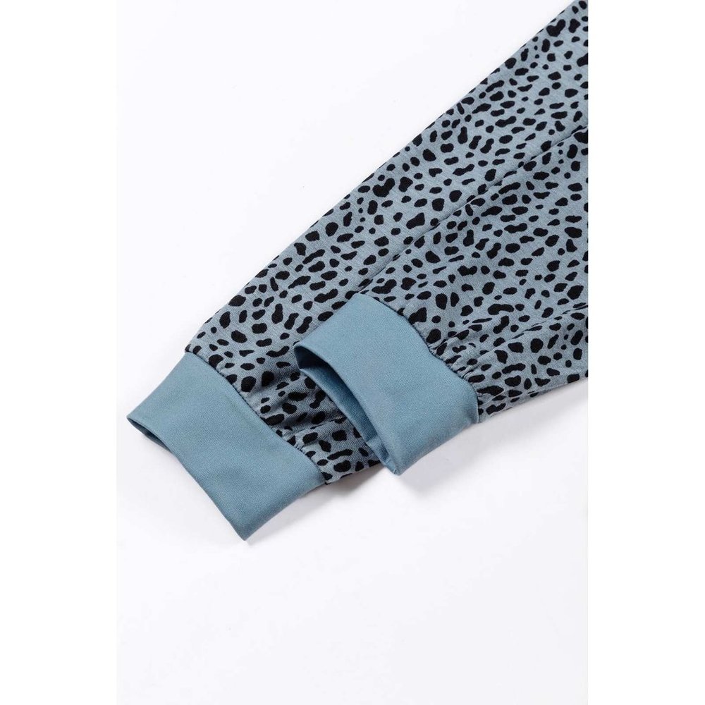 Animal Spotted Print Round Neck Long Sleeve Top X LARGE  (4411) - Picture 3 of 10